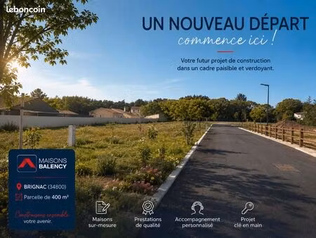 terrain 400 m² brignac