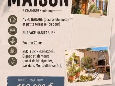 recherche maison secteur gignac