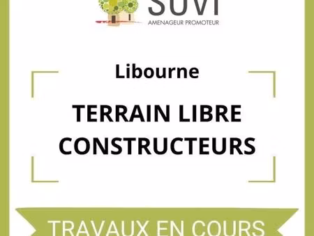 terrain 296 m² libourne