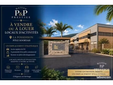 local commercial 332 m² la possession