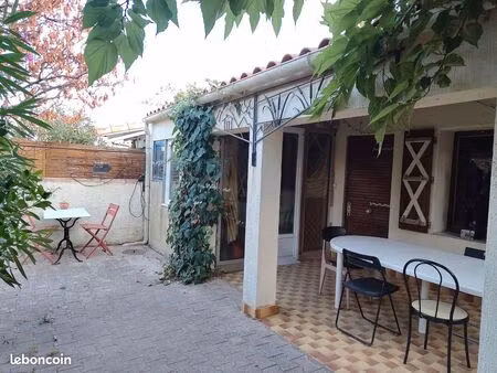 vends maison frontignan plage avec petit terrain