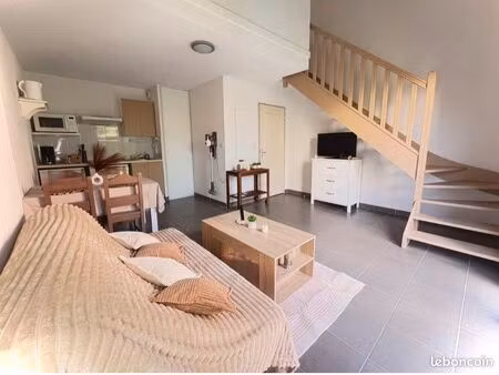maison t2 34m² rafraîchie avec jardin – résidence sécurisée – location 7 mois (1er oct au 
