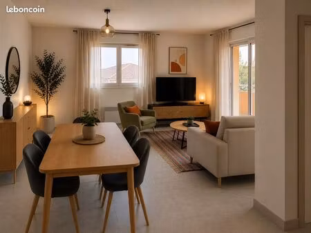 appartement t3 au dernier étage quartier château d'eau / hôpitaux-facultés avec garage et 