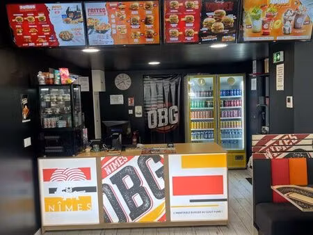 à vendre – fonds de commerce snack / restauration rapide – nîmes