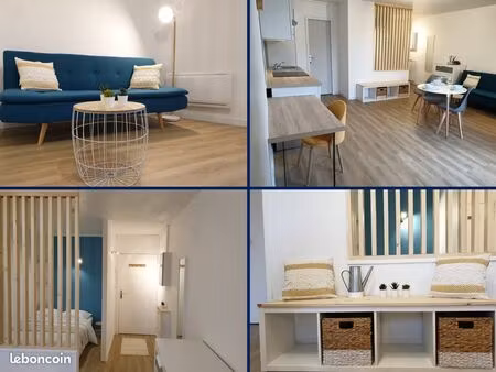 charmant t1 bis de 35 m² + balcon - entièrement meublé et rénové – plein centre-ville