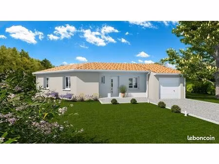 maison 85 m² blan