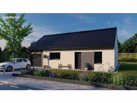 projet de construction d'une maison 67.59 m² avec terrain à derchigny (76)