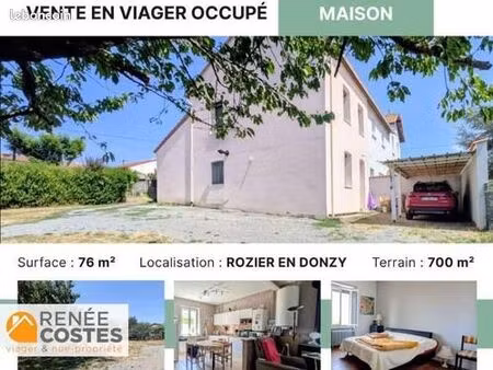 maison en viager 3 pièces 76 m²