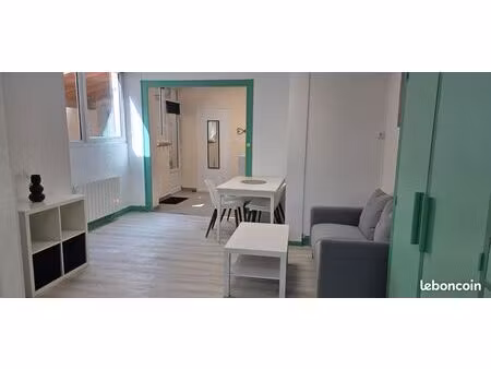appartement meublé - 2 pièces – 40 m² situé en centre-ville de chazelles sur lyon
