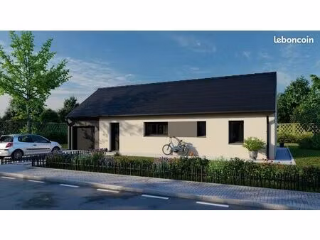 projet de construction d'une maison 78.09 m² avec terrain à azay-sur-cher (37)