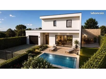 villa contemporaine sur un terrain de 376 m²