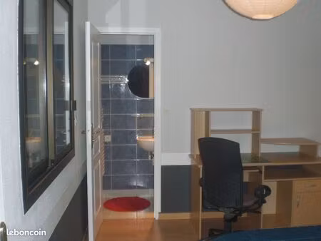 chambre meublée avec salle d'eau privative – bruz / ker lann – 480 cc