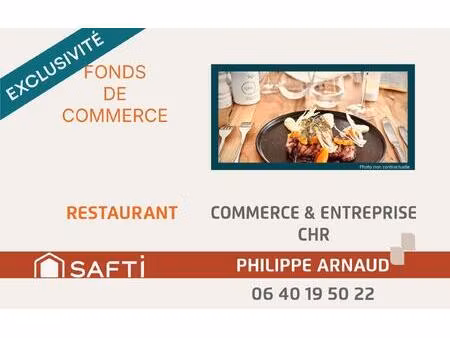 restaurant – emplacement exceptionnel à saint-jean-de-monts