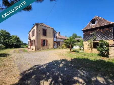 exceptionnel corps de ferme en nue-propriété avec terres et points d'eau