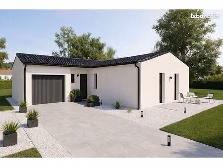 maison de 87.5 m² sur un terrain de 722 m² à bignoux en vienne (86)