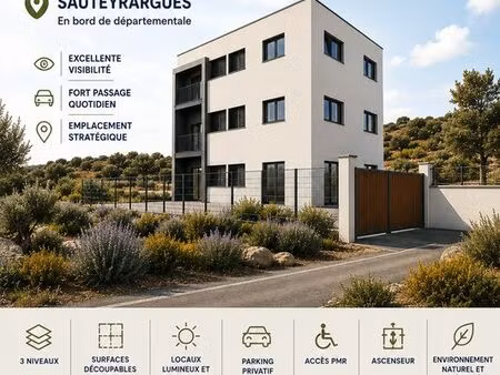 à louer – bureaux neufs modulables – sauteyrargues (34270) – axe montpellier / nîmes