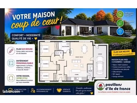 pavillon 5 pièces 100 m²