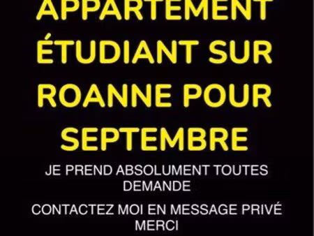 recherche appartement urgent septembre