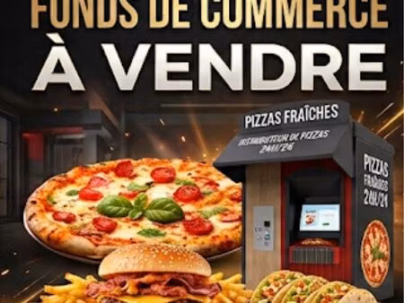 fonds de commerce avec distributeur de pizza