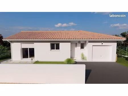 projet de construction d'une maison 94.24 m² avec terrain à audignon (40)