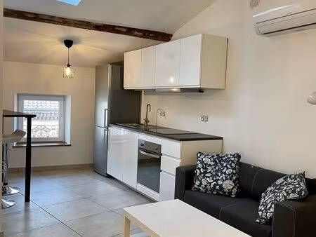 t2 meublé 35m2 centre de chavanay