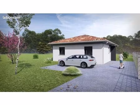 projet de construction d'une maison 85 m² avec terrain à clermont (40)