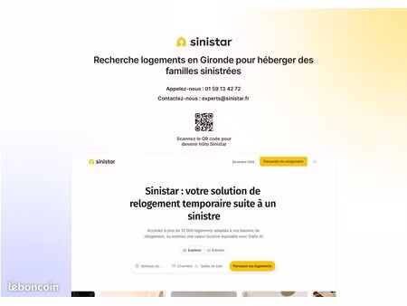 recherche logements pour sinistrés