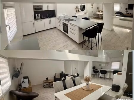 appartement loft centre de pulnoy – 124 m² – 3 chambres + mezzanine + parking privatif