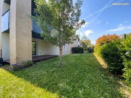 à louer – t3 de 67 m² avec jardin  terrasse couverte et 2 parkings – mondonville