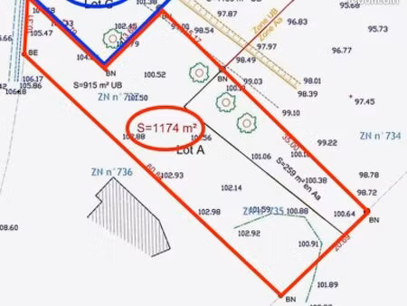 terrain 1 174 m² camors