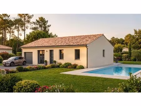 projet de construction d'une maison 83.63 m² avec terrain à messanges (40)