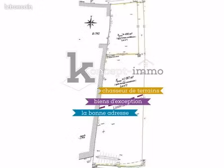 terrain 490 m² fournival