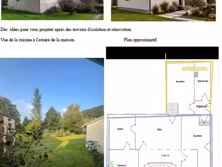 envie de créer votre cocon à votre image: cette maison à fort potentiel de 132 m² sur un m