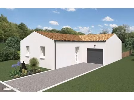 maison 3 chambres sur un terrain de 300 m² à angles