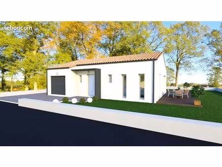 maison 3 chambres sur un terrain de 400 m² à avrille