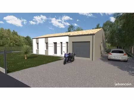 maison de 81.00 m² + un garage de 16.50 m² sur un terrain de 513 m² à chaille-les-marais e