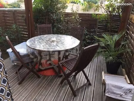 logement t2 et mini jardin