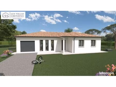 projet de construction d'une maison 101.16 m² avec terrain à pessac (33)