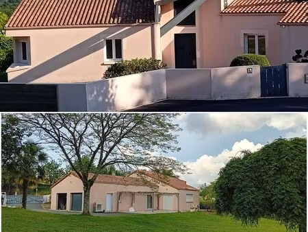maison sur terrain paysagé