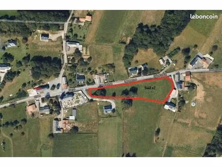vente terrain au centre d'izaux 5448m2  prix à débattre