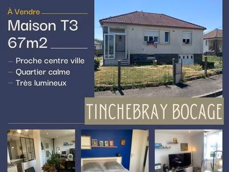 maison rénovée 2022 – plain-pied – 3 chambres – sous-sol complet – terrain clos