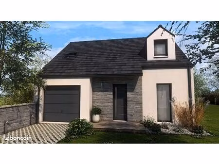 projet de construction d'une maison 80 m² avec terrain à saintines (60)
