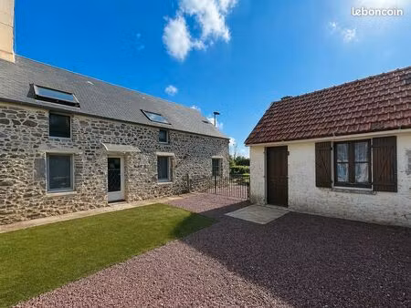 pirou bord de mer - manche – maison en pierre – 3 chambres