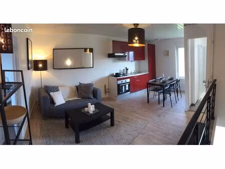 bel appartement t2 situé au 1er et dernier étage  avec son jardin privatif à caligny