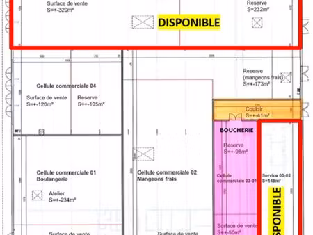 local 552 m² stiring-wendel