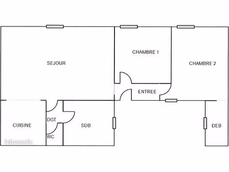 appartement 3 pièces 66 m²