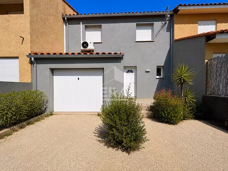 perpignan - maison à vendre   3 chambres  avec garage et jardin sans vis à vis