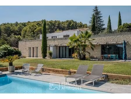 maison d'architecte au style contemporain dans un cadre paisible
