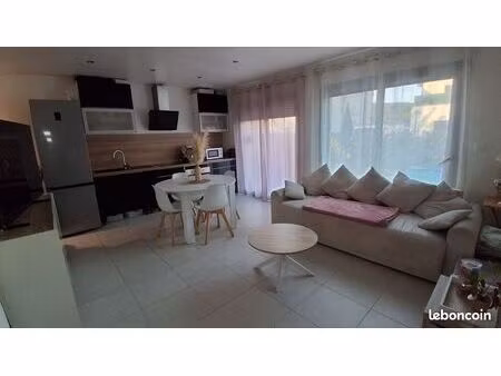 saint-prix plain-pied f3 contemporain jardin et parking 1100 euros charges comprises