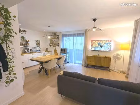 t3 meublé 58m² jardin  2 bureaux  parking - minimes